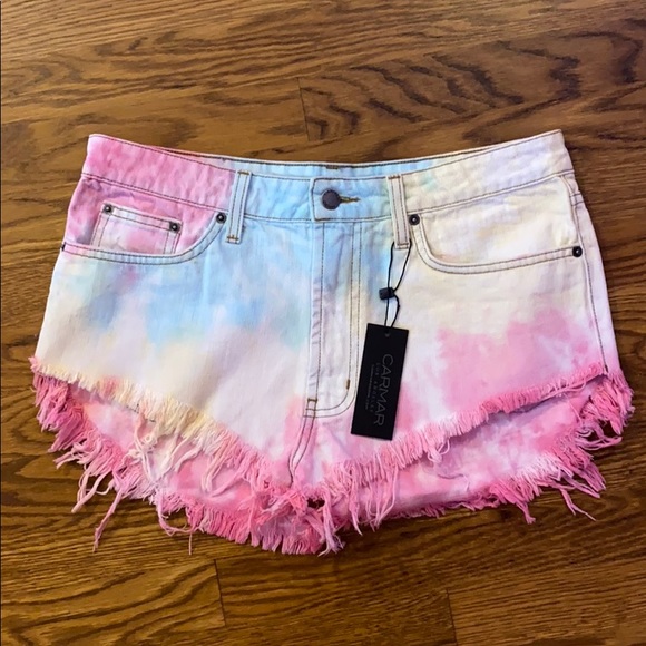 LF Pants - LF tie dye, jean shorts